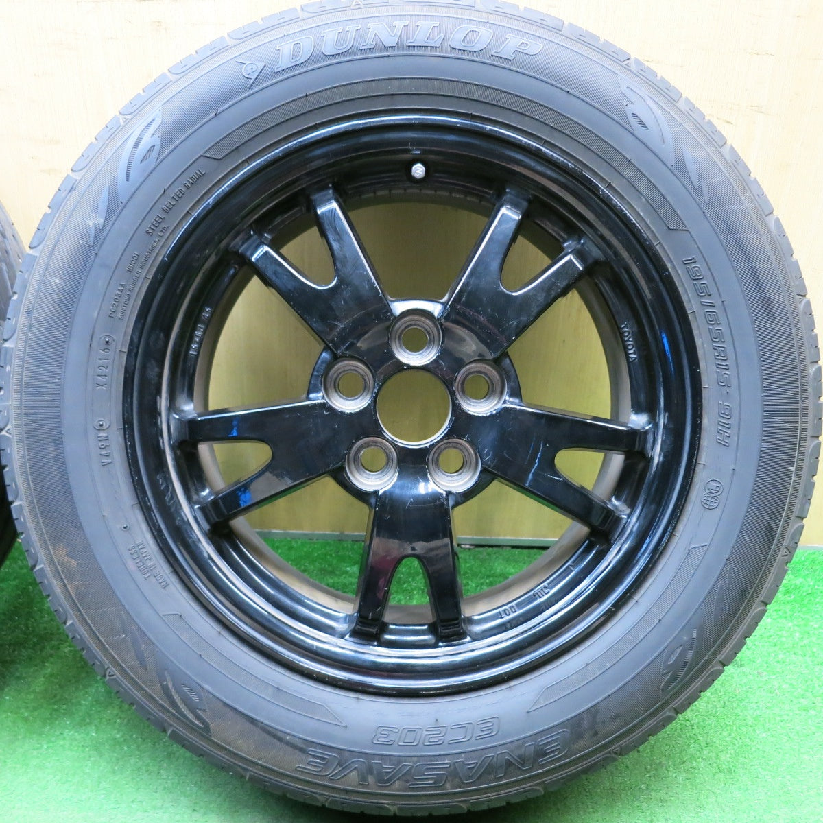 4本価格★トヨタ 30系 プリウス 純正 195/65R15 ダンロップ エナセーブ EC203 15インチ PCD100/5H★5062102HAノ