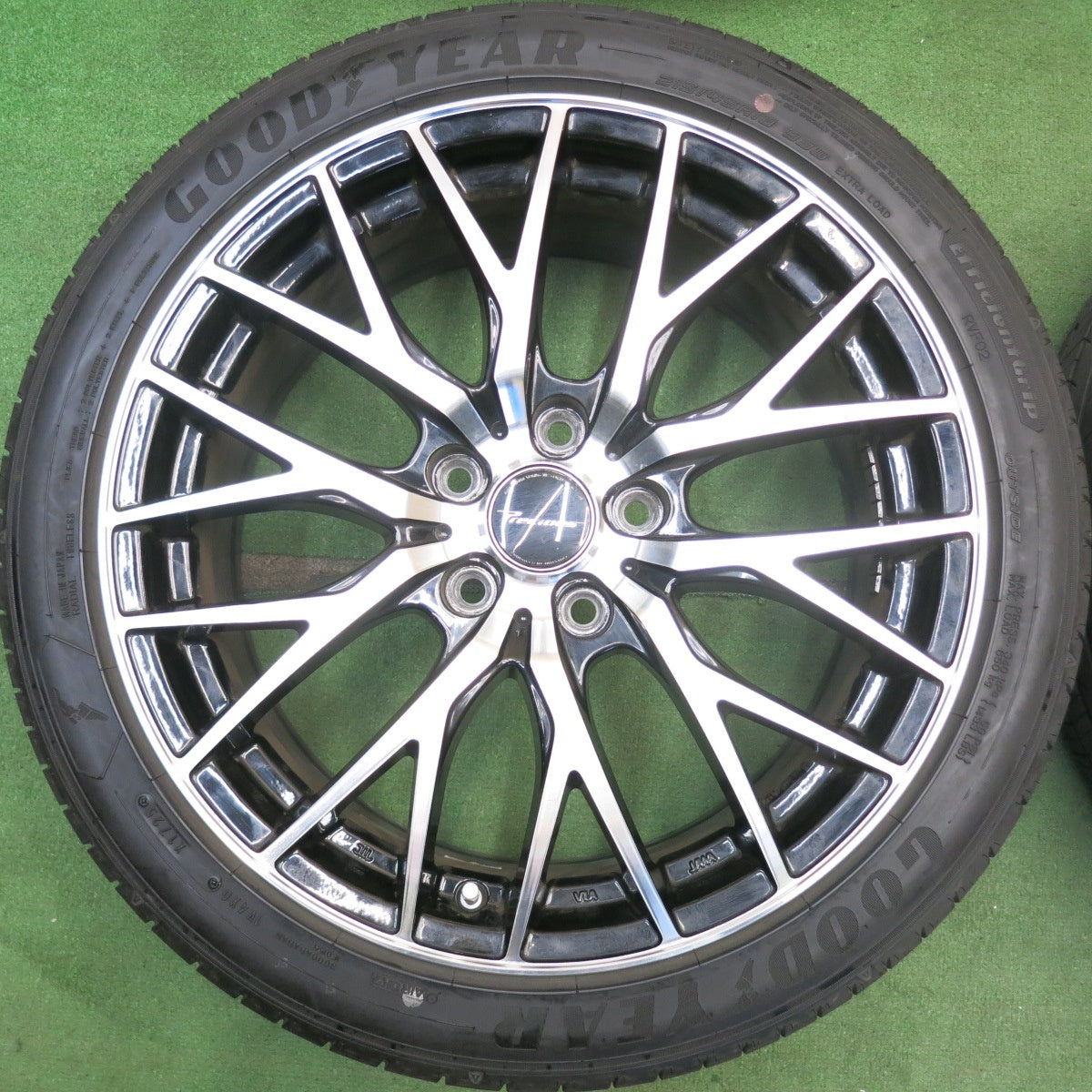 バリ溝！25年！9.5分◎215/45R18 グッドイヤー EfficientGrip RVF02 Precious HM-1 プレシャス 18インチ PCD114.3/5H◎6062408HAノ