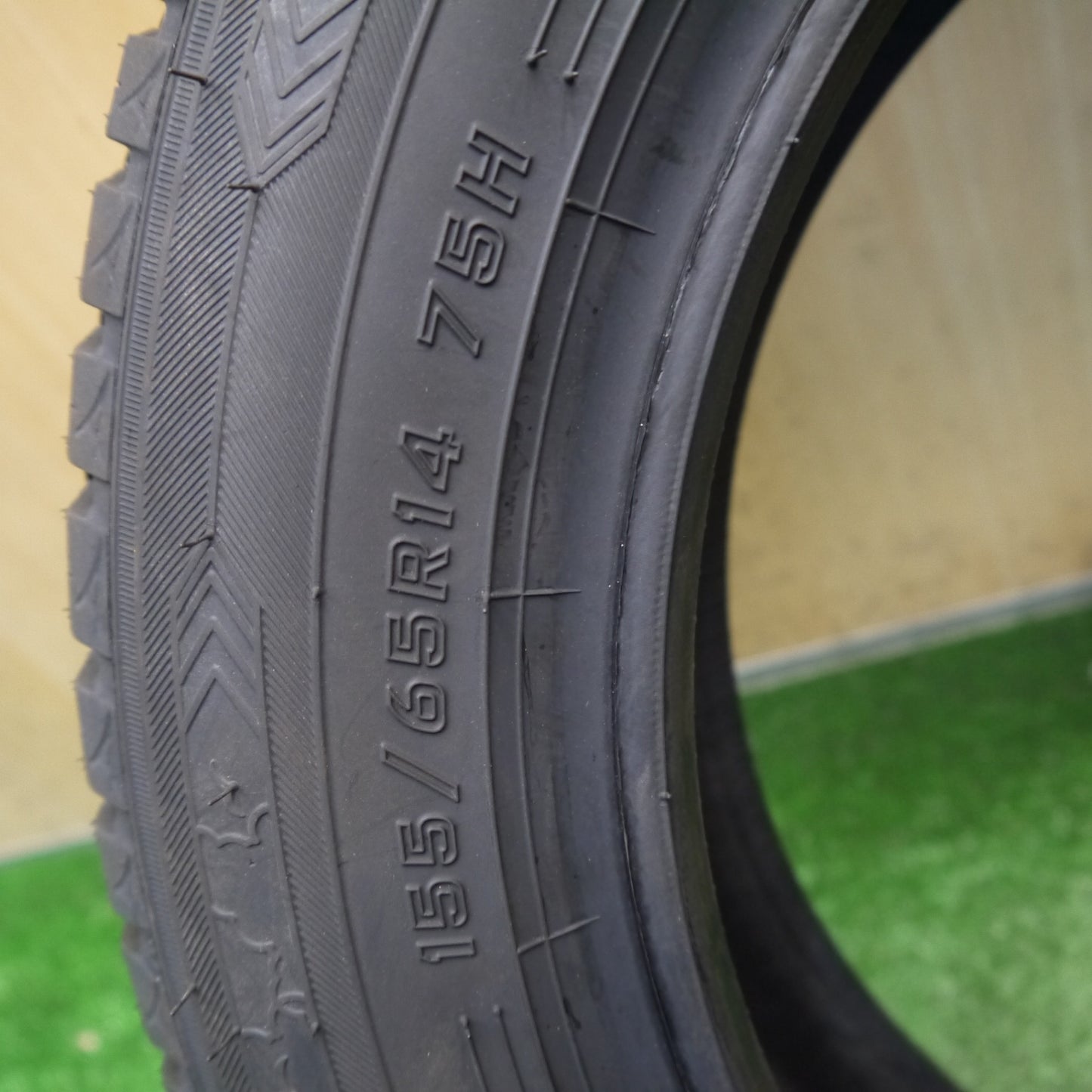 未使用！25年！1本★155/65R14 ダンロップ オールシーズン マックス AS1 ALL SEASON MAXX タイヤ 14インチ N-BOX ムーヴ ミライース 等★6060205Hノ