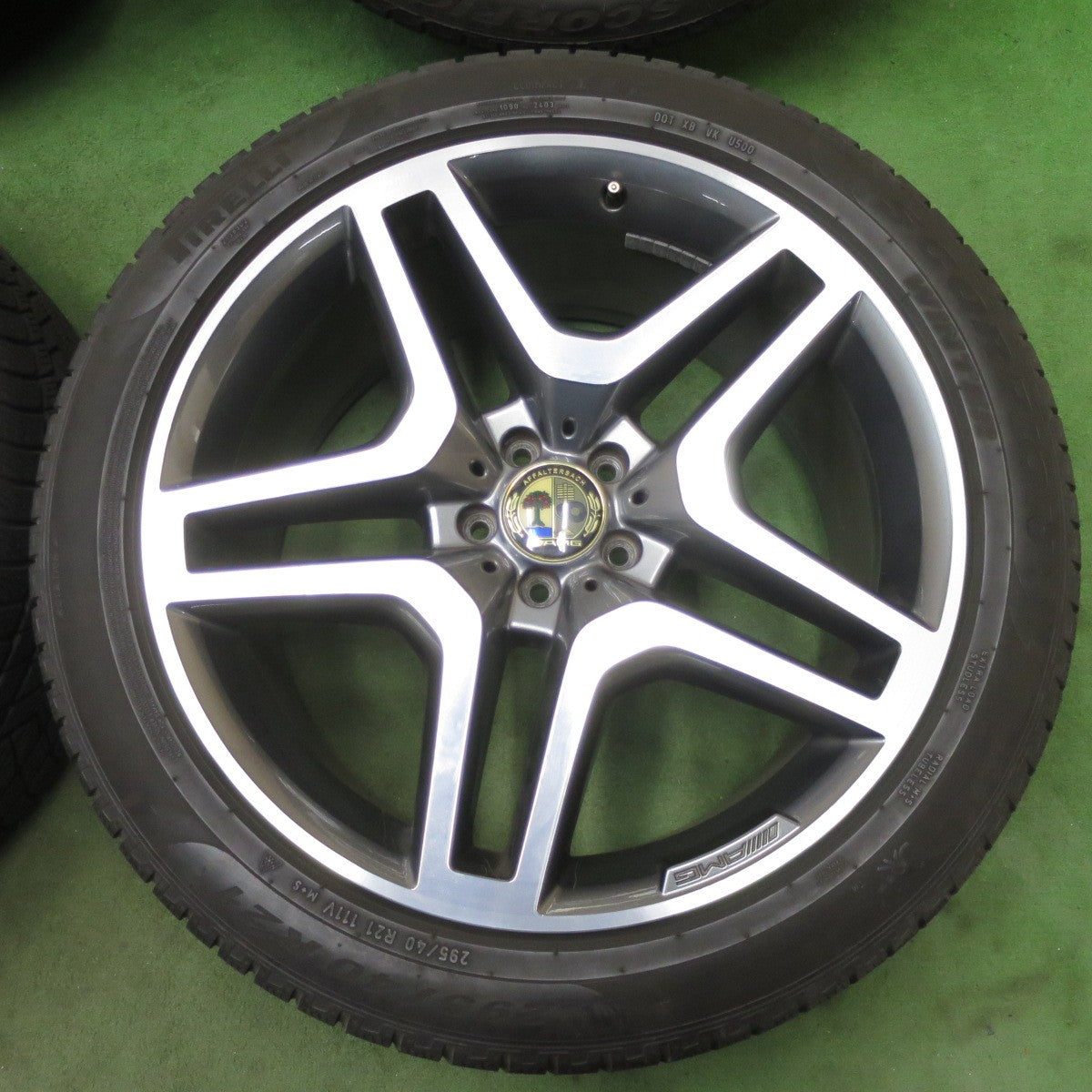 キレイ★ベンツ GLS 350d 純正 AMG 295/40R21 スタッドレス ピレリ スコーピオン TM ウインター 21インチ PCD112/5H★6020202ナス