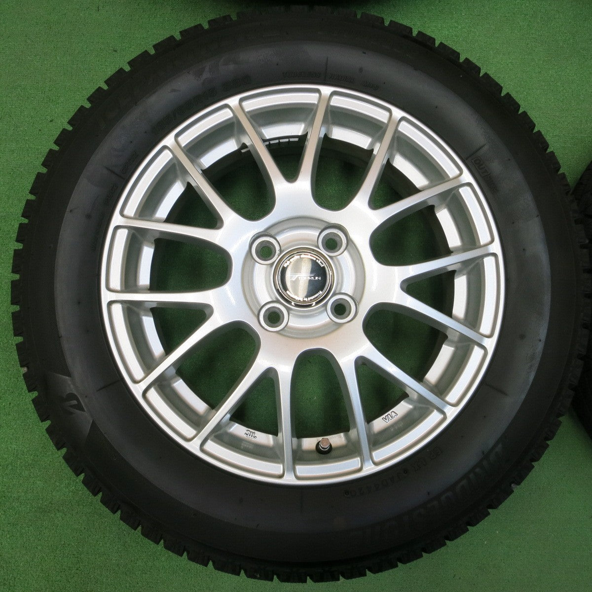 *送料無料* バリ溝！20年！綺麗！9.5分★スタッドレス 185/65R15 ブリヂストン アイスパートナー2 TOPRUN トップラン 15インチ PCD100/4H★4041003イス
