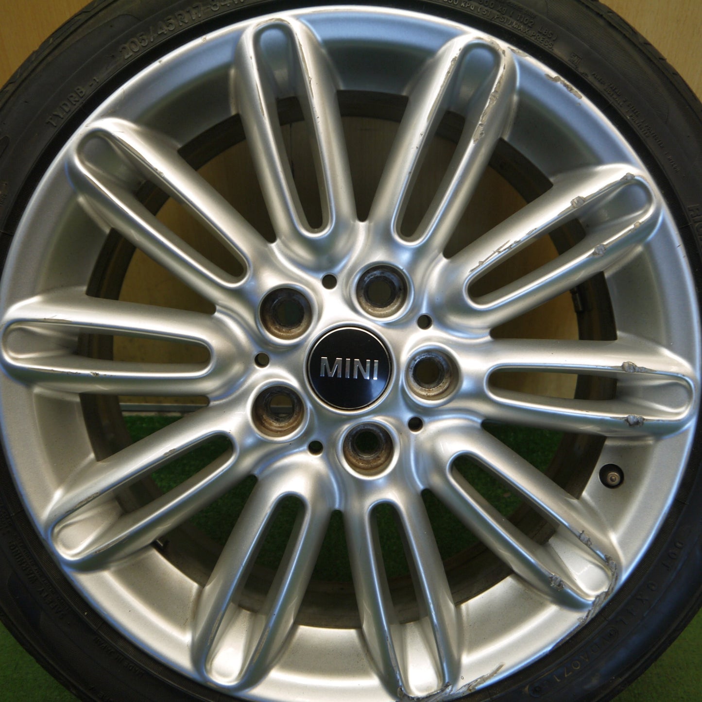 1本価格◎MINI ミニ クーパー F55 F56 純正 テンタクル スポーク 500 205/45R17 トーヨー DRB 17インチ PCD112/5H◎6071006Hノ