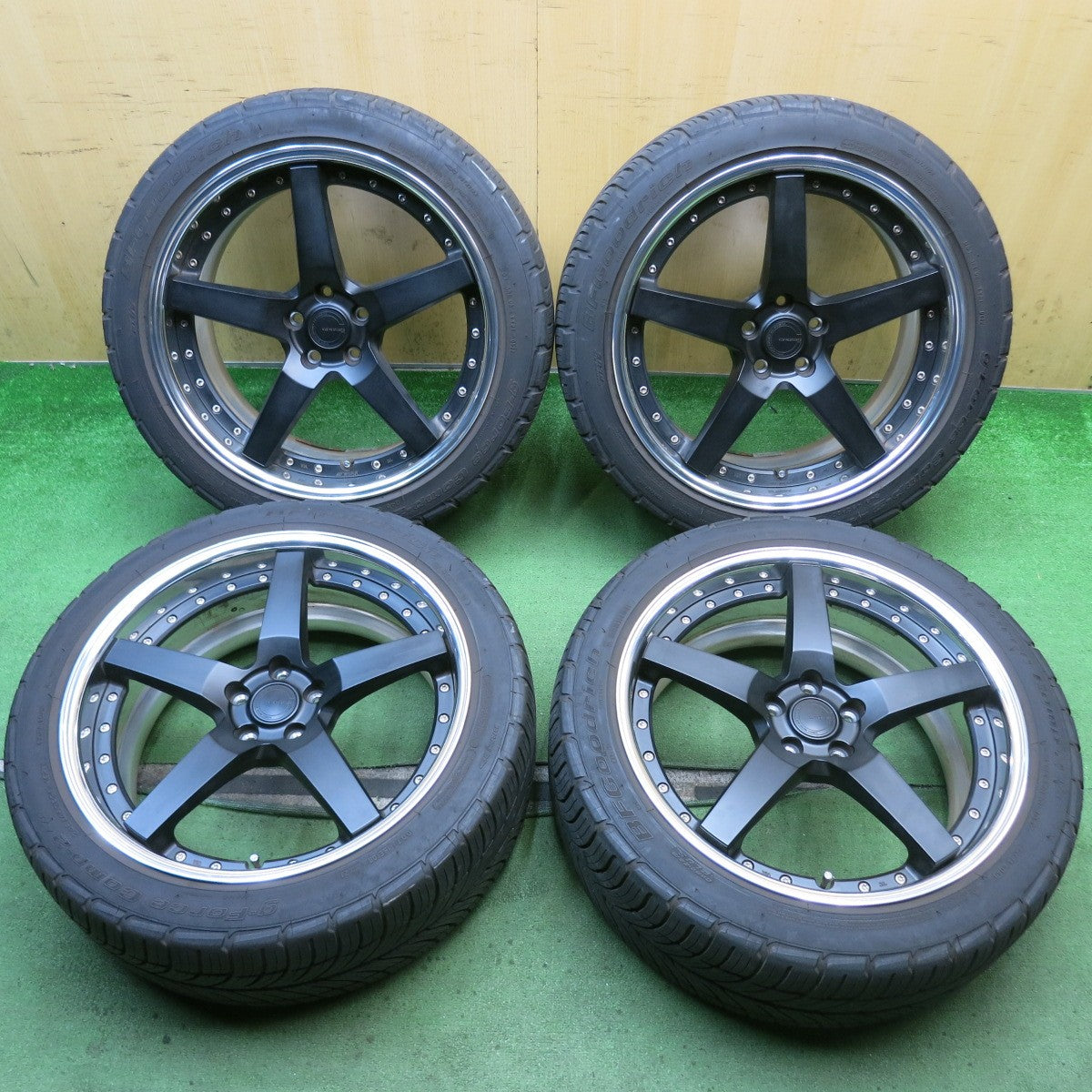 キレイ！22年◎WORK GNOSIS GR3 GR203 245/45R20 BFグッドリッチ g-Force Comp-2 A/S ワーク グノーシス 20インチ PCD112/5H◎6083003HAノ