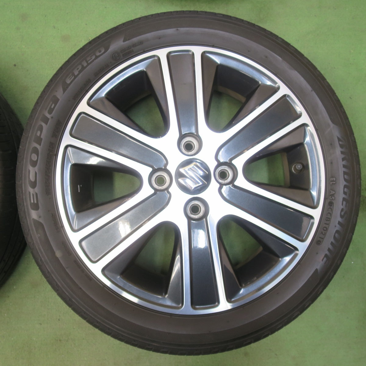 キレイ★スズキ ワゴンR スティングレー 純正 165/55R15 ブリヂストン エコピア EP150 15インチ PCD100/4H★6032509イノ