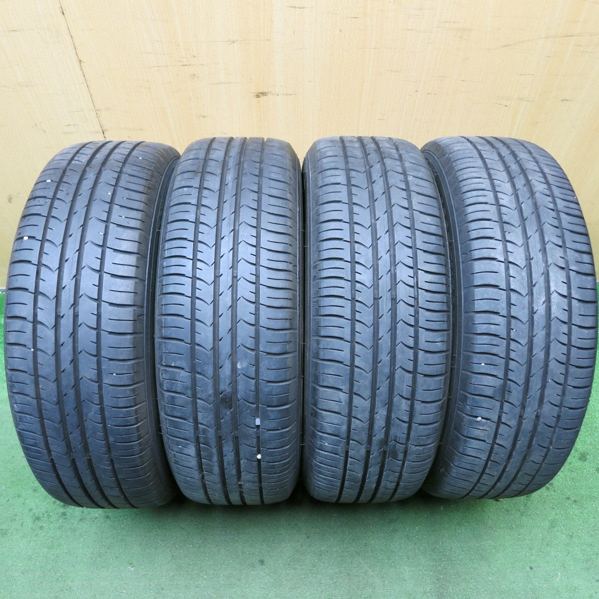 バリ溝！21年！9分★185/60R15 グッドイヤー EfficientGrip ECO hybrid スチール ホイール 15インチ PCD100/4H★5083004HAノ