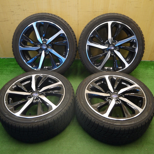 バリ溝！キレイ！8.5分★スバル VN レヴォーグ 純正 225/45R18 スタッドレス ヨコハマ アイスガード iG60 18インチ PCD114.3/5H★6040607Hス