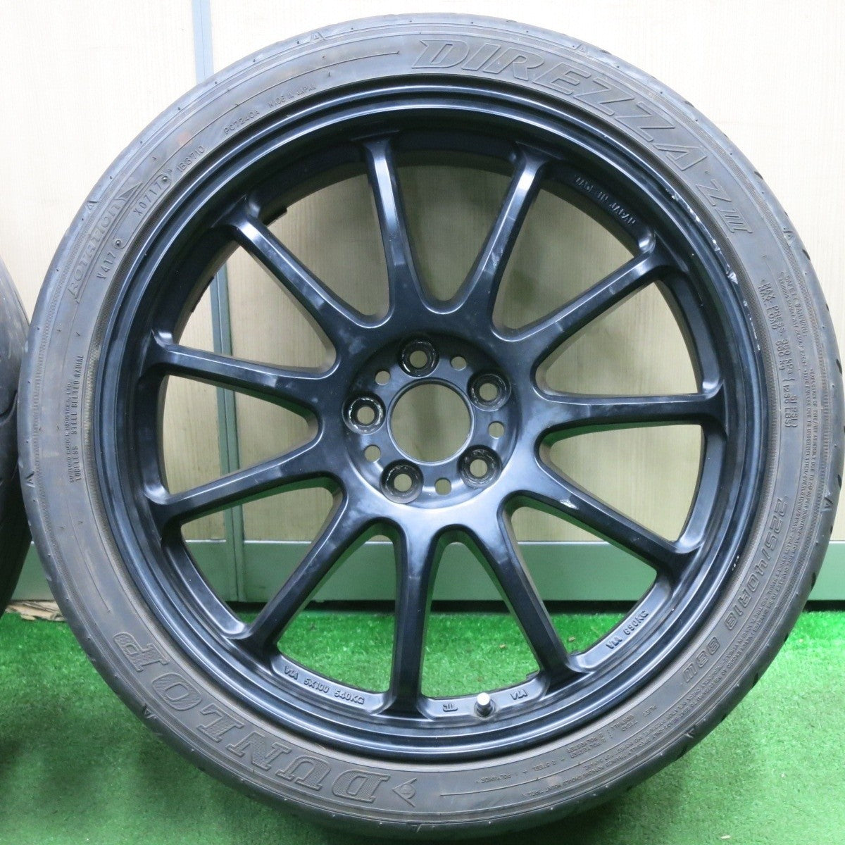 4本価格★WORK EMOTION 11R 225/40R18 ダンロップ ディレッツァ Z3 ワーク エモーション 18インチ PCD100/5H★5020404NJノ
