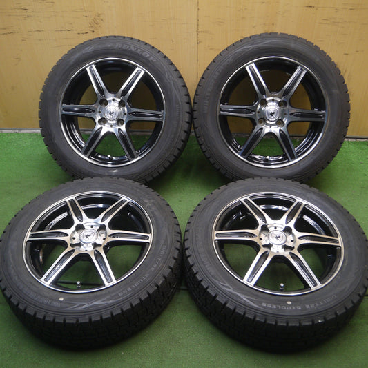 *送料無料* 超バリ溝！ほぼ10分★スタッドレス 175/65R15 ダンロップ ウインターマックス WM01 BROOK ブルック 15インチ PCD100/4H★4060411Hス
