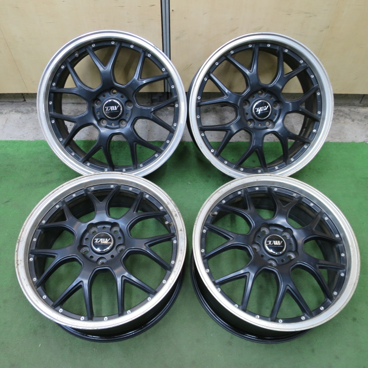 4本価格★TAW TRYALPHA WHEEL 18インチ ホイール トライアルファ 18×7J PCD114.3/5H★6071001NGホ