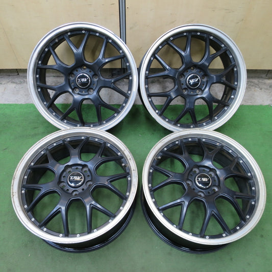 4本価格★TAW TRYALPHA WHEEL 18インチ ホイール トライアルファ 18×7J PCD114.3/5H★6071001NGホ