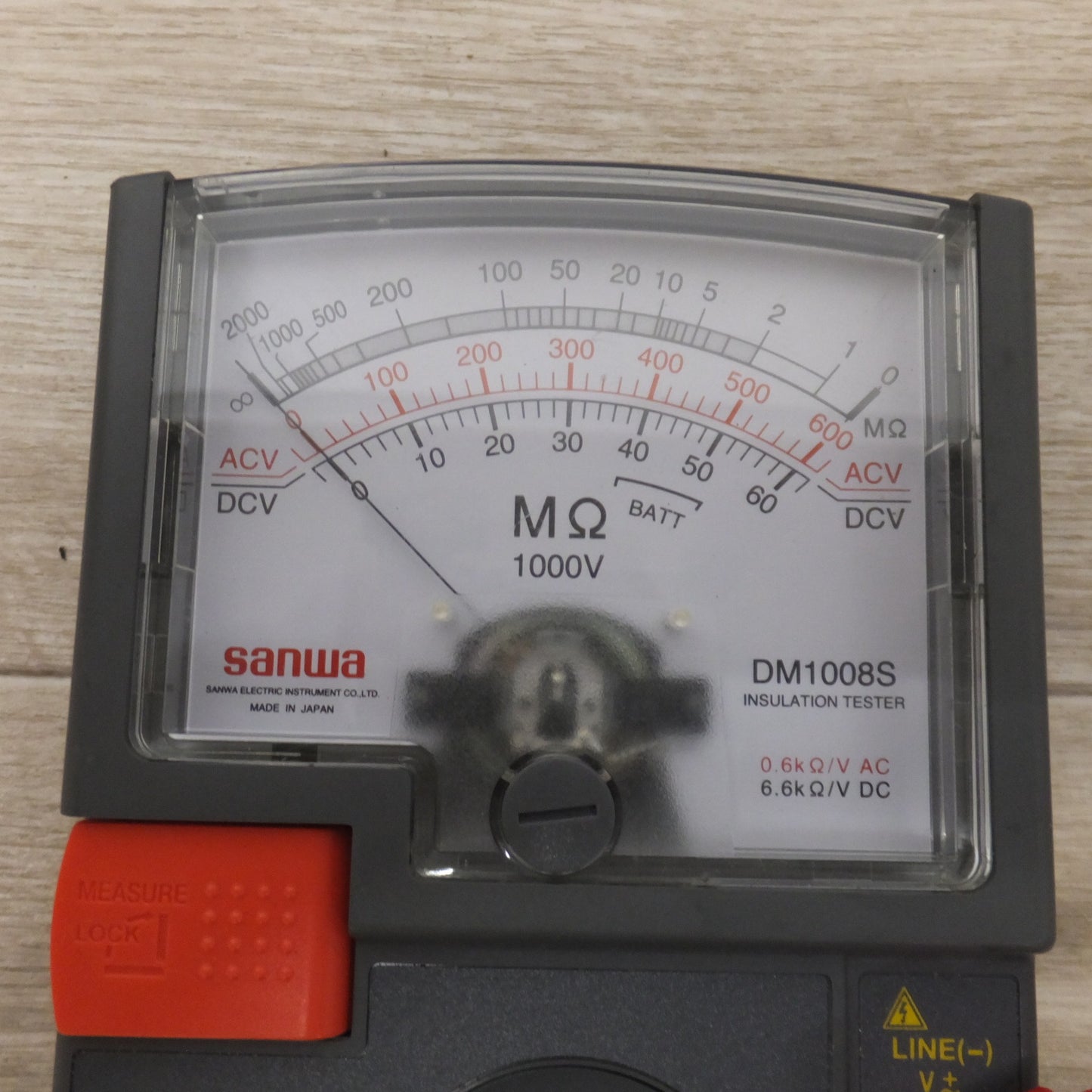 [送料無料] 美品★三和電気計器 SANWA 絶縁抵抗計 DM1008S　INSULATION RESISTANCE TESTER(2)★