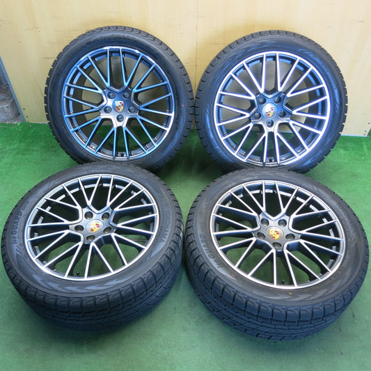 ほぼ未使用！25年！キレイ★ポルシェ カイエン RS スパイダー E3 純正 285/45R21 315/40R21 スタッドレス ヨコハマ アイスガード G075 21インチ PCD130/5H★6061102HAス