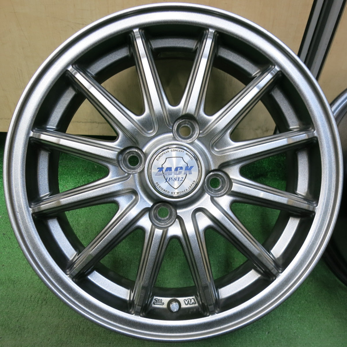 [送料無料] 4本価格★ZACK JP-812 MONZA JAPAN ホイール 14インチ ザック モンツァ 14×4.5J PCD100/4H★5012805SYホ