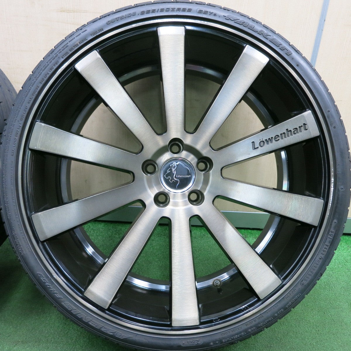 *送料無料* 4本価格★Lowenhart LW10 ENKEI 255/30R22 ファルケン アゼニス FK453 レーベンハート 22インチ エンケイ PCD114.3/5H★4042016HAノ
