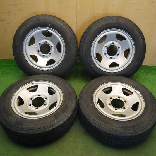 バリ溝！23年！9.5分★185/75R15 106/104L ダンロップ エナセーブ VAN01 スチール ホイール 15インチ PCD139.7/6H★6042106Hノ