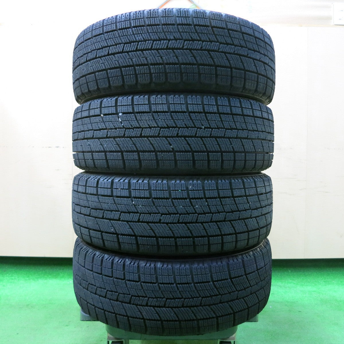 *送料無料* バリ溝！22年！キレイ！ほぼ10分★スタッドレス 175/55R15 ナンカン アイスアクティバ AW-1 Verthandi ヴェルザンディ PCD100/4H★4032604イス
