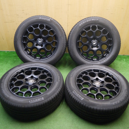 バリ溝！24年！キレイ！8.5分★WORK WIL 02D 215/60R17 ピレリ Cinturato ROSSO ワーク 17インチ PCD114.3/5H★6022701Hノ