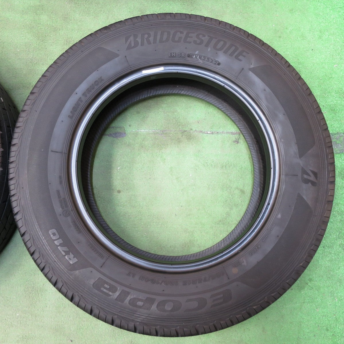 バリ溝！22年！9.5分！6本★185/75R15 106/104N ブリヂストン エコピア R710 タイヤ 15インチ カムロード ハイエース キャラバン キャンピングカー 等★5110308イノタ