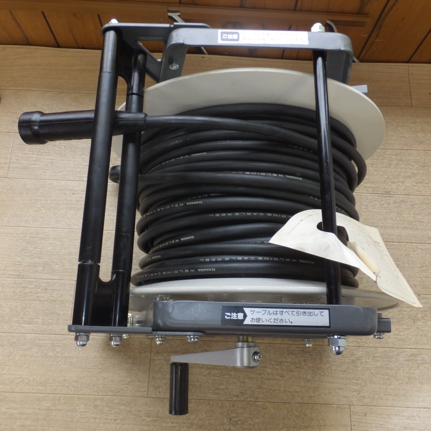 [送料無料] 未使用★畑屋製作所 HATAYA ハタヤ溶接ケーブルリール EDR-3022 屋内型　WCT 22mm2×30ｍ　100%105A 50%150A★