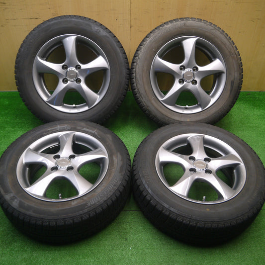 [送料無料] バリ溝！キレイ！8.5分★スタッドレス 185/65R15 ブリヂストン アイスパートナー2 TOPRUN トップラン 15インチ PCD100/4H★4110101Hス