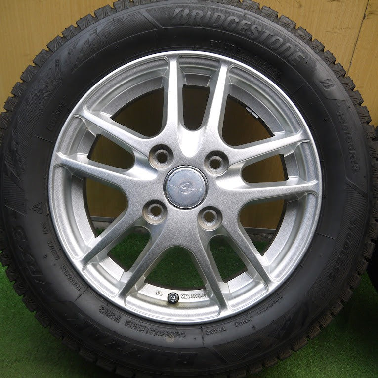 *送料無料* バリ溝！9.5分以上！22年！★スタッドレス 155/65R13 ブリヂストン ブリザック VRX3 ENERGY LINE エナジーライン 13インチ PCD100/4H★4020602Hス