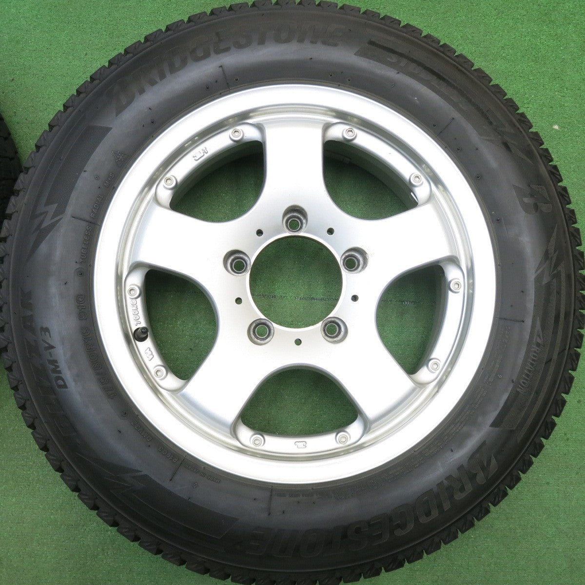 4本価格★スタッドレス 175/80R16 ブリヂストン ブリザック DM-V3 社外 アルミ 16インチ PCD139.7/5H★6022806HAス