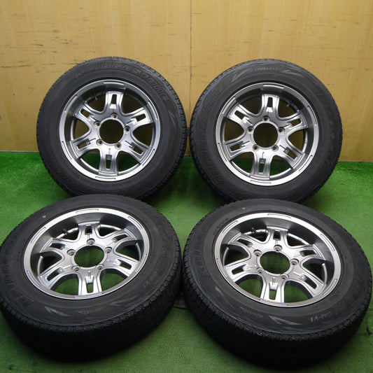 キレイ★ジムニー 等 175/80R16 スタッドレス ブリヂストン ブリザック DM-V1 社外 アルミ 16インチ PCD139.7/5H★5061005Hス