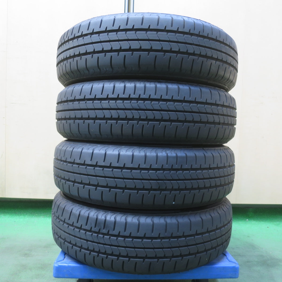 バリ溝！24年！8.5分◎ダイハツ ムーヴ タント 等 純正 155/65R14 ブリヂストン NEWNO ニューノ 14インチ PCD100/4H◎6081211イノ