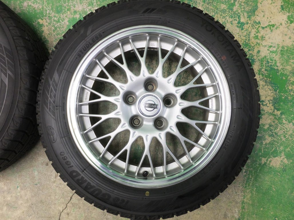 4本価格★日産 セレナ 純正 BBS 195/60R16 スタッドレス ヨコハマ アイスガード iG60 16インチ PCD114.3/5H★0012804ヒス
