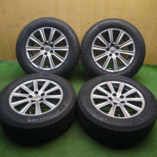 センサー付 バリ溝 綺麗★レクサス NX 純正 225/65R17 スタッドレス ミシュラン LATITUDE X-ICE XI2 PCD114.3/5H★4022014Hス
