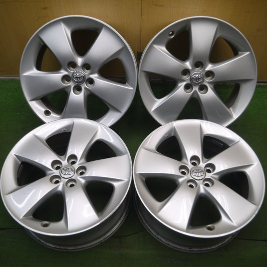 *送料無料* 4本価格★トヨタ 30系 プリウス S ツーリング 純正 ホイール 17インチ 17×7J PCD100/5H★4062601Hホ