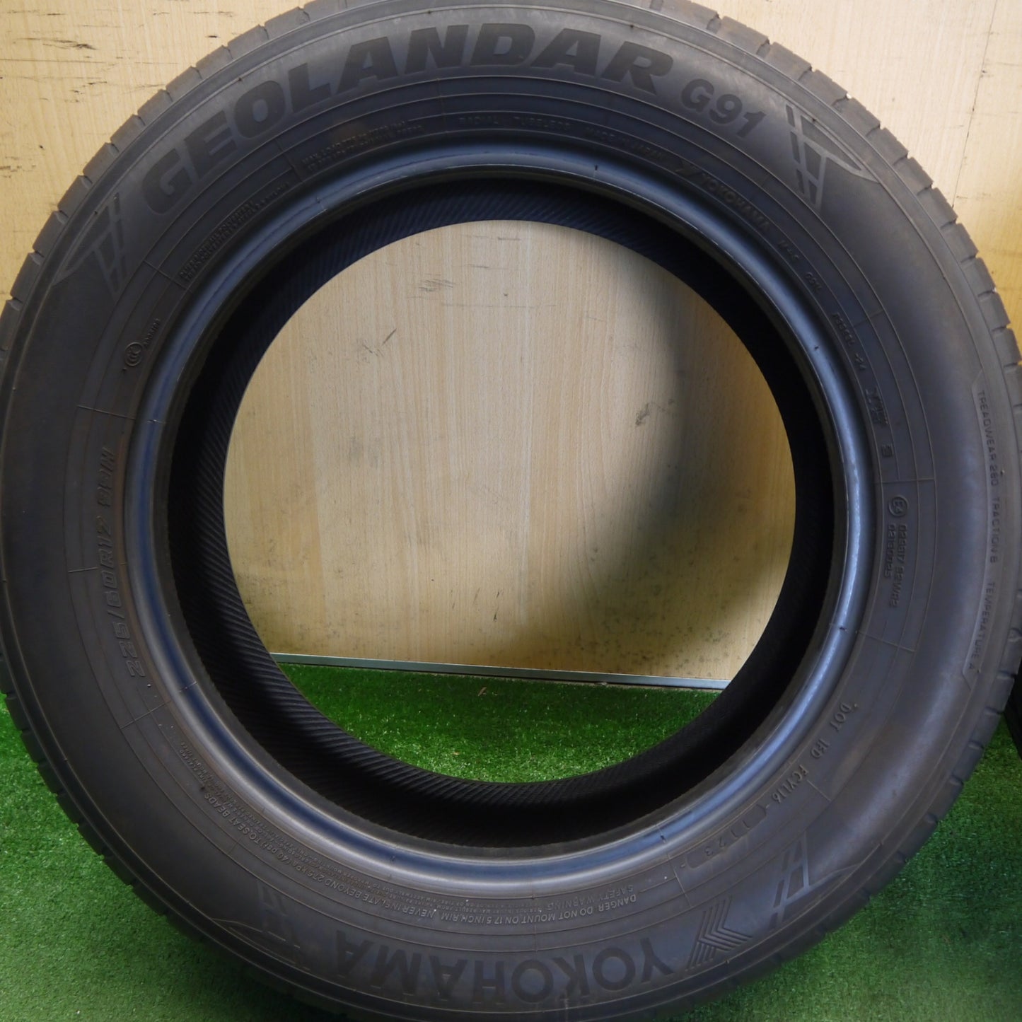 バリ溝！23年！9分！2本★225/60R17 ヨコハマ ジオランダー G91 タイヤ 17インチ クロストレック アウトランダー デリカ D:5 エクストレイル 等★6061704Hノタ