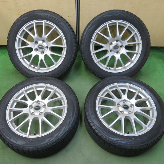 バリ溝！22年！キレイ！9分★スタッドレス 225/55R18 ヨコハマ アイスガード G075 TOPRUN トップラン 18インチ PCD114.3/5H★5092501TTス