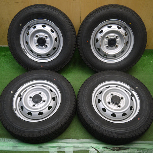 バリ溝！25年！キレイ！9.5分◎スタッドレス 145/80R12 80/78N グッドイヤー アイスナビ CARGO ・JECT・ スチール ホイール 12インチ PCD100/4H◎6092806Hス
