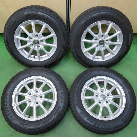 バリ溝！22年！キレイ！9.5分★スタッドレス 195/65R15 ヨコハマ アイスガード iG60 ECO FORME エコフォルム 15インチ PCD114.3/5H★5010411イス