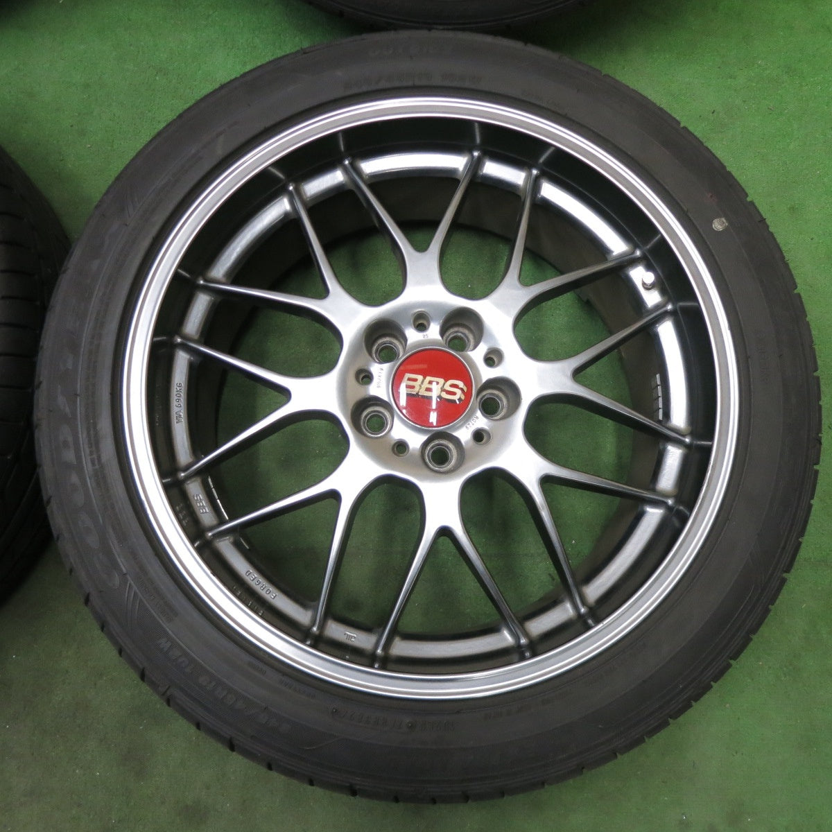 バリ溝！24年！キレイ！9.5分★BBS RG729 鍛造 245/45R19 グッドイヤー イーグル LS EXE 19インチ PCD114.3/5H★6011301ナノ