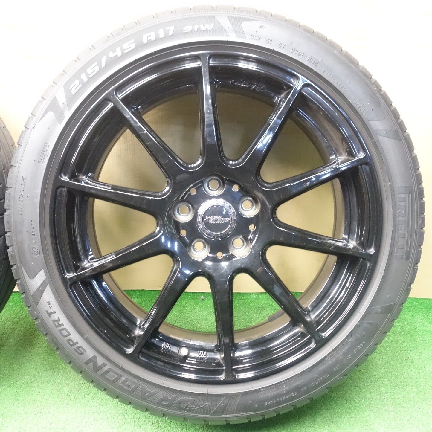 4本価格★プリウス 等 215/45R17 ピレリ ドラゴン スポーツ TM X CROSS SPEED PREMIUM クロススピード 17インチ PCD100/5H★6021404KTノ