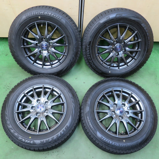 バリ溝！22年！キレイ！9分★スタッドレス 195/65R15 ブリヂストン ブリザック VRX2 VELVA SPORTZ ヴェルヴァ 15インチ PCD114.3/5H★6011610イス