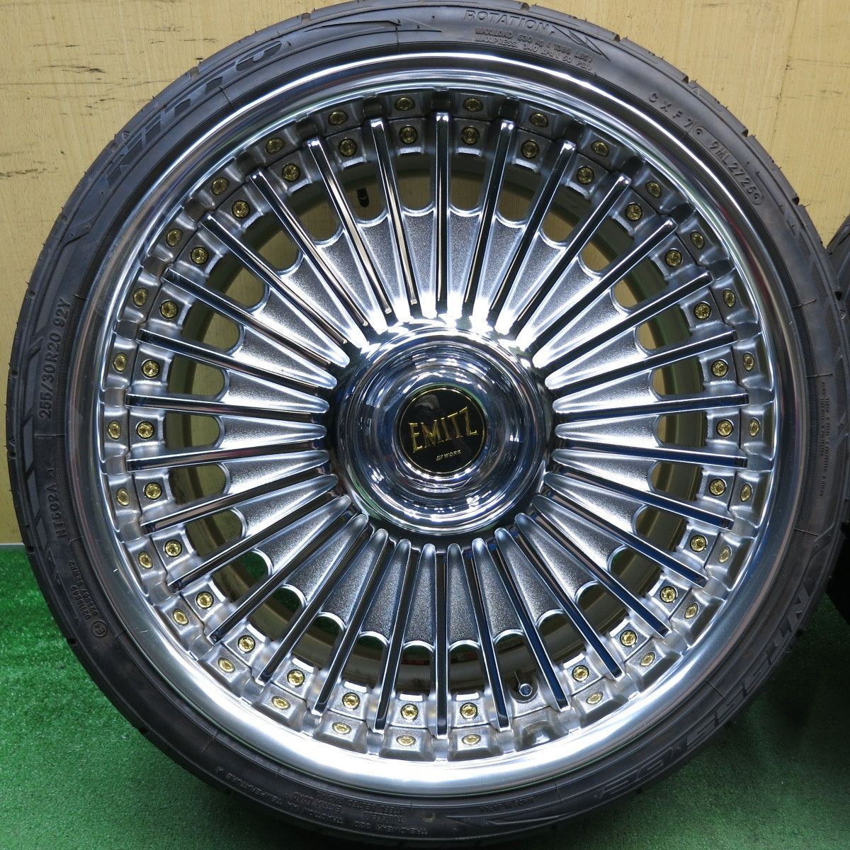ほぼ未使用！26年！キレイ◎スープラ 等 WORK EMITZ GEMZ 255/30R20 275/30R20 ニットー NT555 G2 ワーク 20インチ PCD112/5H◎6080404AKノ