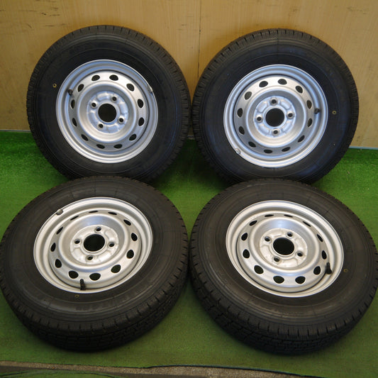 ほぼ未使用！キレイ◎スタッドレス 145R12 8PR トーヨー デルベックス 934 スチール ホイール DELVEX 12インチ PCD100/4H◎6072907Hス