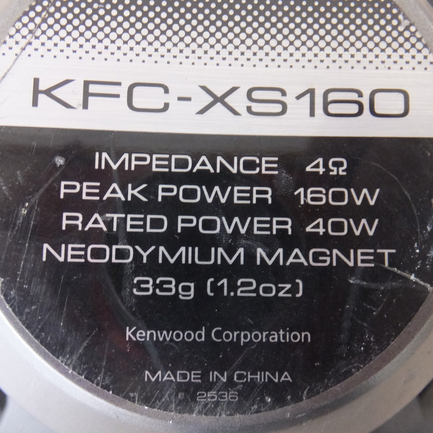 [送料無料] ★ケンウッド KENWOOD セパレートカスタムフィットスピーカー KFC-XS160(34)★