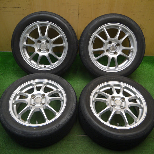 [送料無料] バリ溝！9分★185/55R15 ブリヂストン ネクストリー エコピア ECO FORME エコフォルム 15インチ PCD100/4H★5012703Hノ