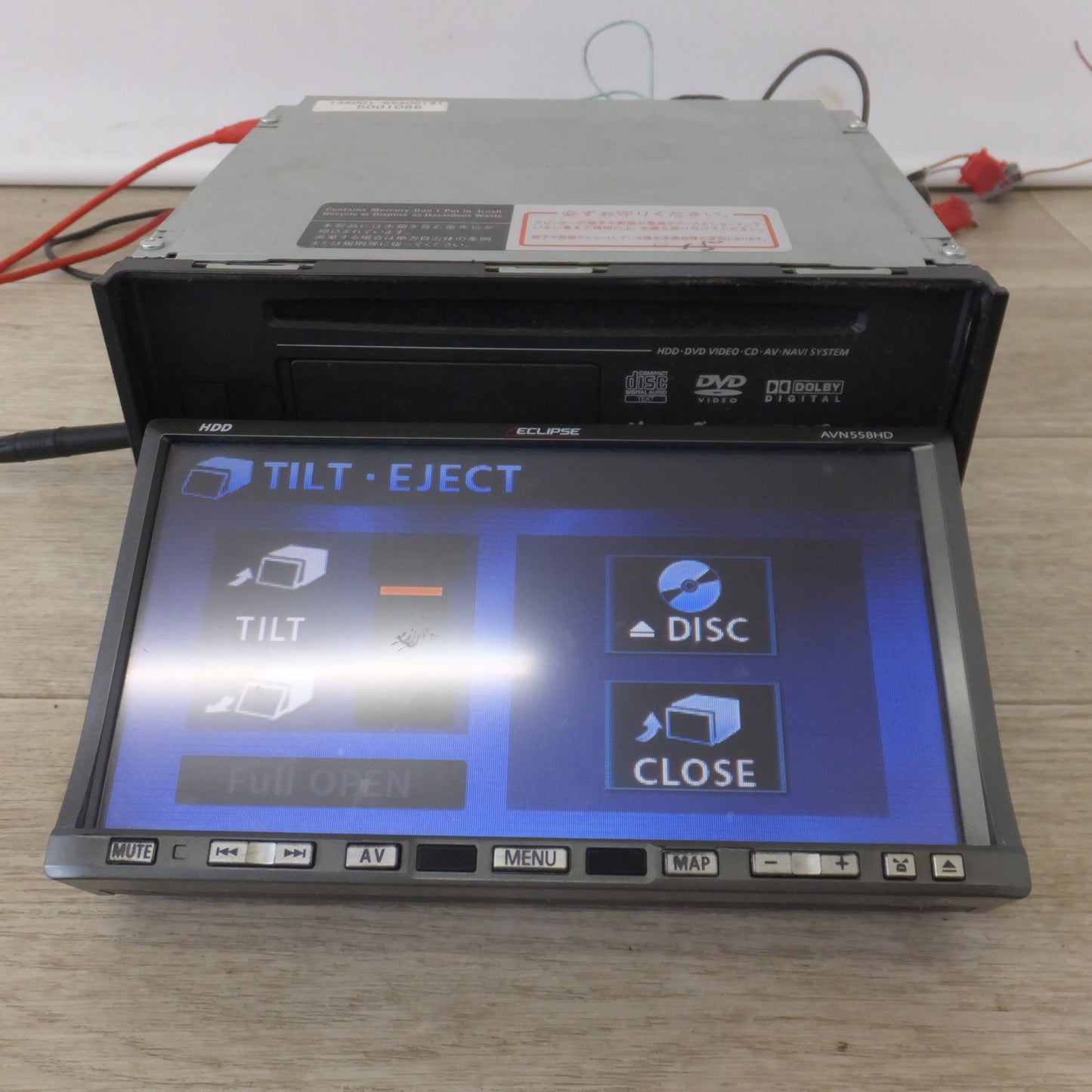 [送料無料] ★富士通テン イクリプス ECLIPSE HDDナビゲーション AVN558HD(20)★