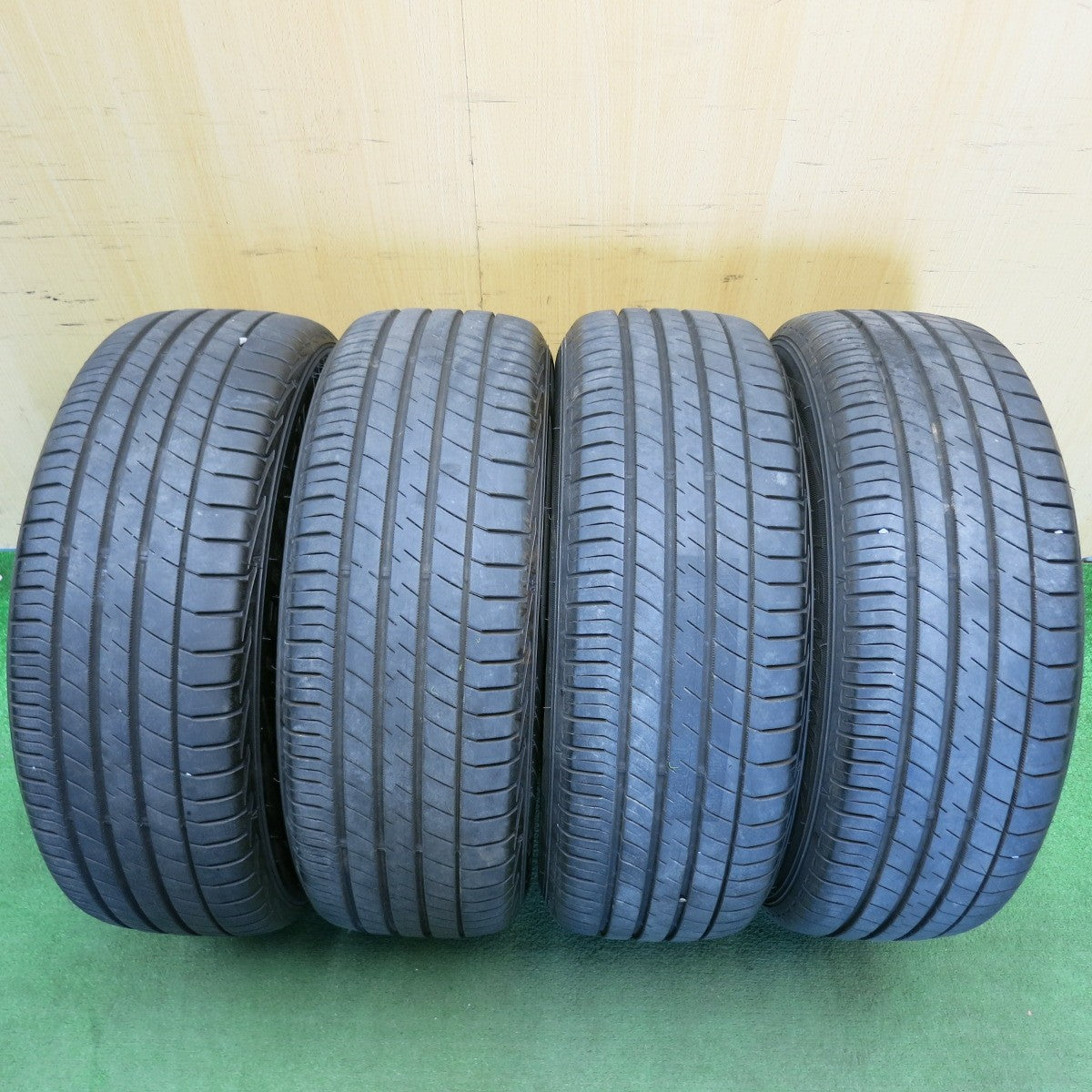 バリ溝！22年！9.5分★ホンダ RB オデッセイ 純正 215/60R16 ダンロップ LE MANS V ルマン5 16インチ PCD114.3/5H★6051404HAノ