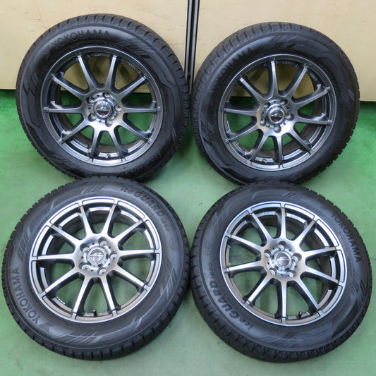 バリ溝！23年！キレイ！9.5分以上★スタッドレス 225/55R17 ヨコハマ アイスガード iG60 SCHNEIDER シュナイダー 17インチ PCD114.3/5H★5120403イス