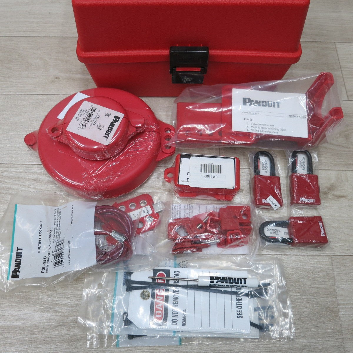 [送料無料] 未使用！セット◆PANDUIT メンテナンス 用 ロックアウト キット PSL-KT-MROA PSL-V6A PSL-V2A LP110P PSL-MLD 等◆