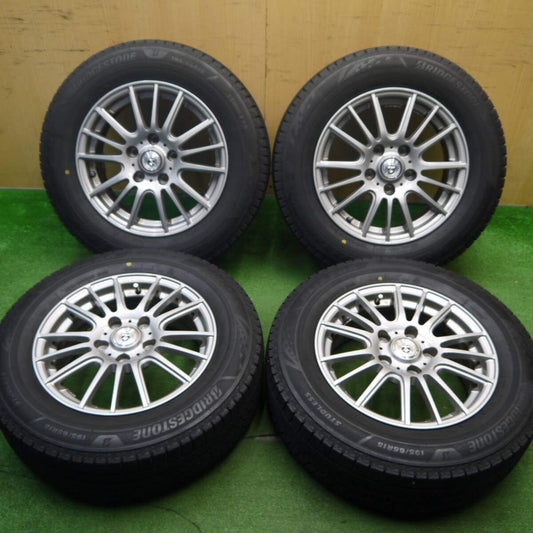 バリ溝！22年！キレイ！9.5分★スタッドレス 195/65R15 ブリヂストン ブリザック VRX3 GMach 15インチ PCD114.3/5H★5031404Hス