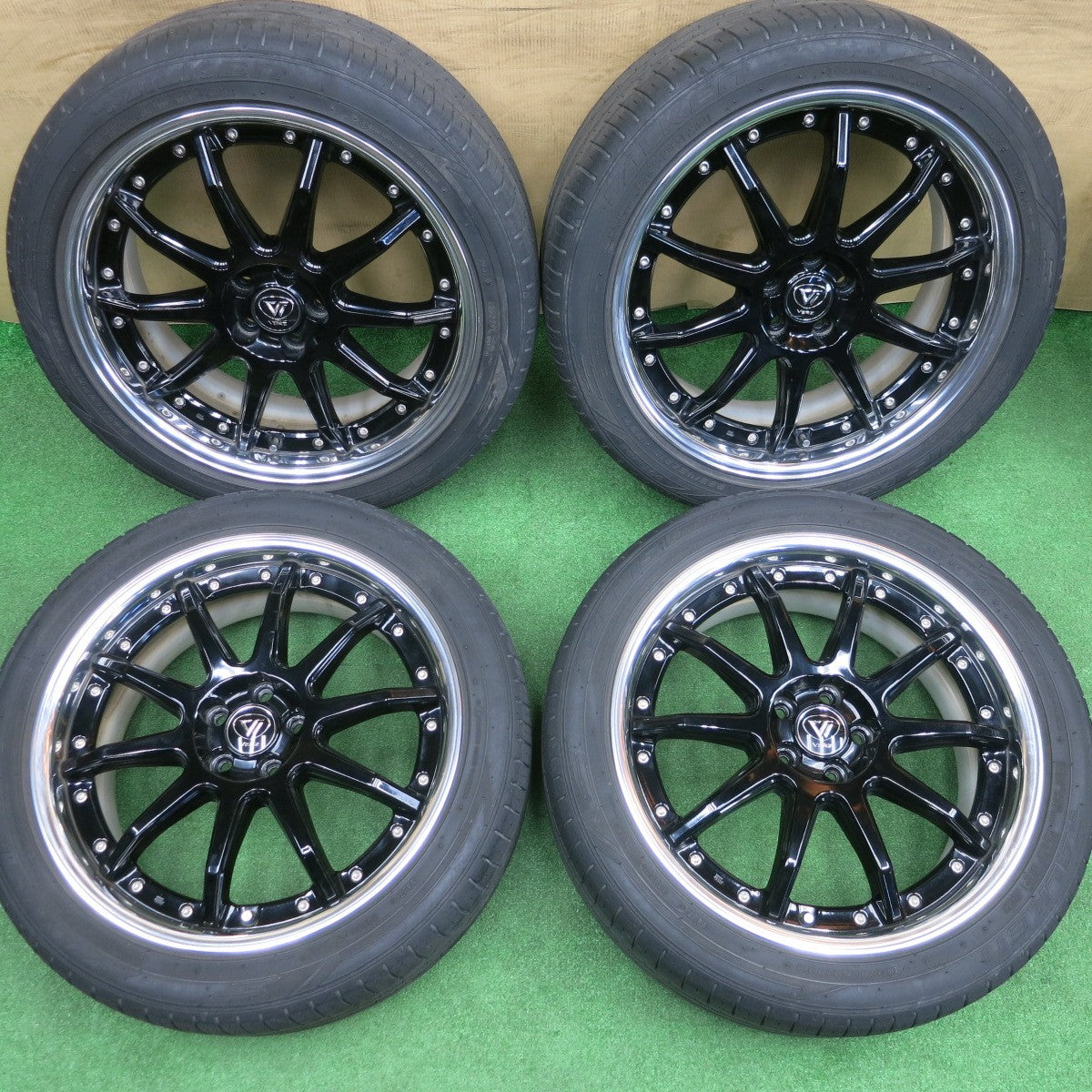 4本価格！22年★ライズ 等 VERZ KCV05 KCV-05 225/45R18 ファルケン アゼニス FK510 ヴェルズ 18インチ PCD100/5H★6021802NKノ