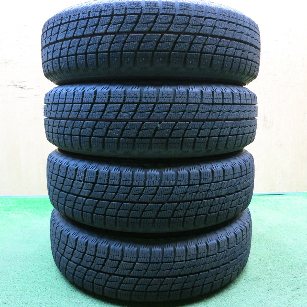 バリ溝！23年！キレイ！ほぼ10分★スタッドレス 155/65R14 アイスエスポルテ JOKER ジョーカー 14インチ PCD100/4H★5052504HAス