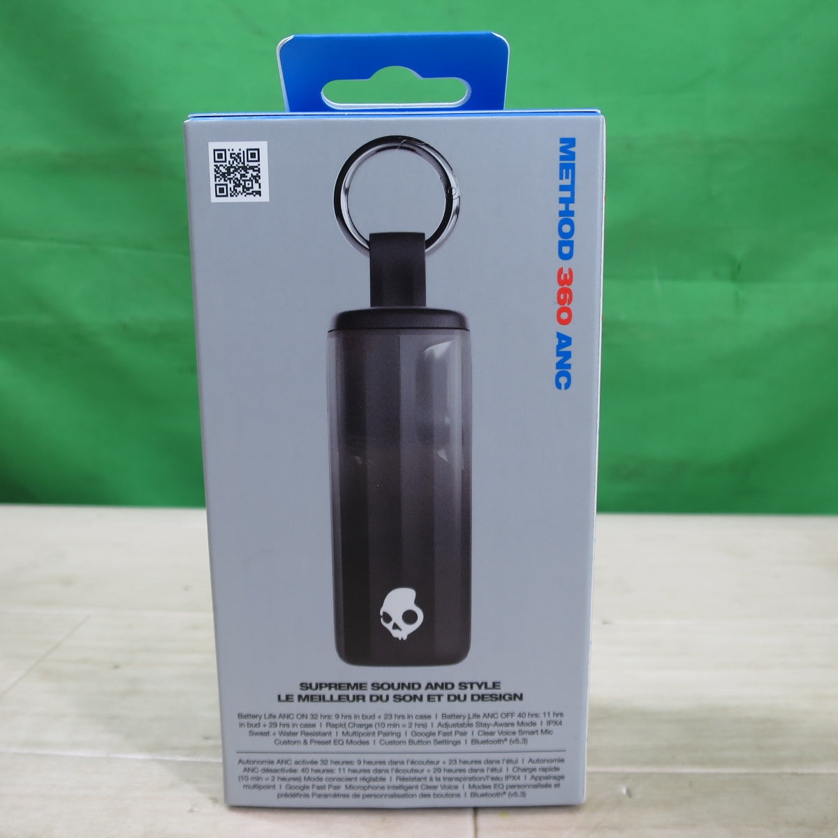 未使用☆Skullcandy ワイヤレス イヤホン Method 360 ANC Sound by Bose ボーズ スカルキャンディ イヤフォン IPX4 防水☆